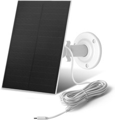 8W USB-C Solar Panel for Security Cameras, Waterproof Outdoor Solar Panel wi…