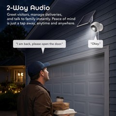 Geeni Perch 3MP 2K Solar Security Camera Wireless Outdoor Night Vision IP65