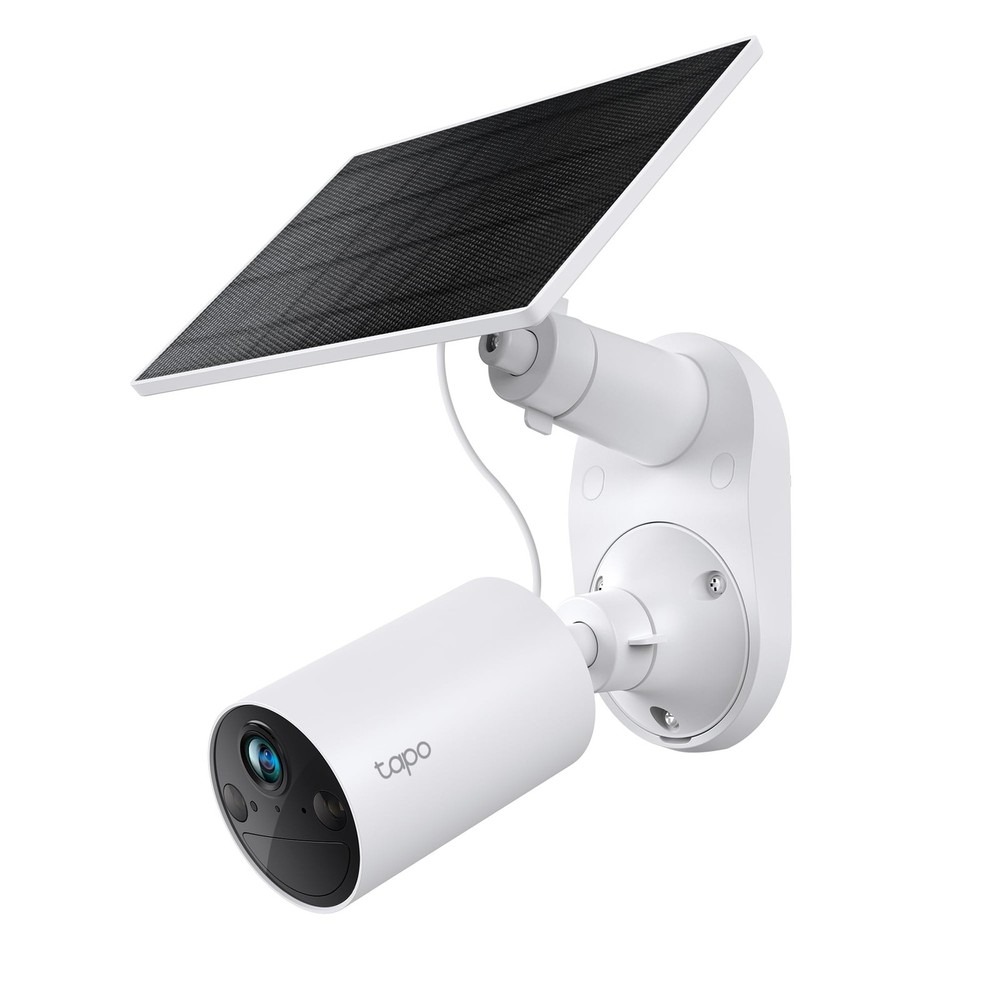 TP-Link 𝗧𝗮𝗽𝗼 SolarCam C402 Kit, Outdoor Battery Camera w/Solar Panel Base…