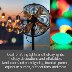 Decora Smart WiFi Outdoor Plug Matter Alexa Google Home Weather-Resistant