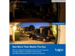 TP-Link Tapo 2K QHD Security Camera, Indoor/Outdoor, Color Night Vision, Free Pe