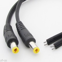 1pc 25cm 18AWG DC Power Cable Pigtail 5.5×2.1mm DC Male For CCTV Security Camera