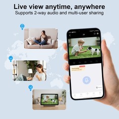ARCCTV 4MP Solar Security Camera,100% Wire-Free,Color Night Vision & Spotlight