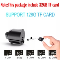 32GB SD Card, HD 1080P Mini Camera WiFi Camcorder Security Cam For Home