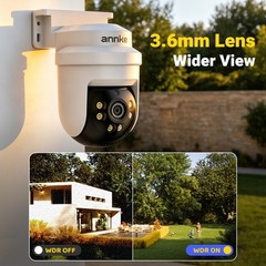 ANNKE 5MP 3K Lite 8CH DVR 350° Pan&Tilt 1080P Video CCTV Security Camera System