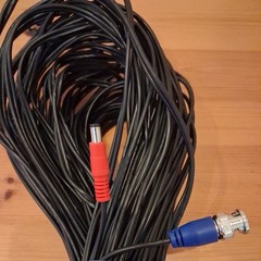 100ft CCTV Video BNC Extension Wire Cord Security Camera DC Power Cable