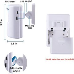 Long Range Wireless Driveway Alarm Motion Sensor System with 4 Detectors