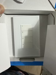 Lutron HQWT-U-P4W-WH Homeworks QS Wired Palladiom Keypad