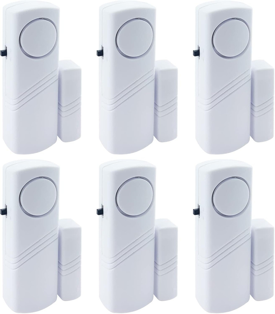 Alarma puerta ventana 90db sensor inalambrico seguridad hogar pack 6 unidades
