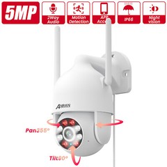 ANRAN Wireless WiFi Security Camera 360° PTZ Outdoor Night Vision Waterproof