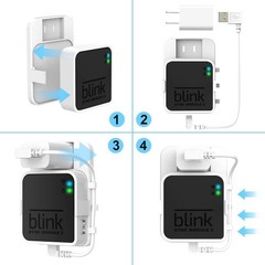 Space-Saving Outlet Mount for Blink Sync Module 2 – No Tools Required, Easy Move