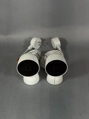 Google Nest Security Cam Indoor 1080p Wired 2nd Gen GJQ9T (Snow) – Lot of 2