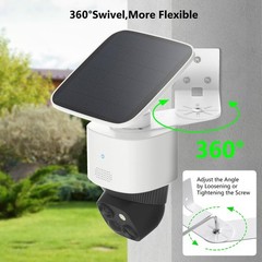 2Pack Adjustable Corner Mount Bracket for Eufy Security SoloCam 2 Pack, White