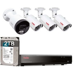 8CH NVR 5MP 4 Security Camera System Outdoor IP 2 Way Audio with 2TB HDD IP66