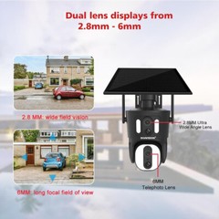 4G LTE Cam SD300 4K Cellular Wireless Security Camera Solar Powered + SIM Card