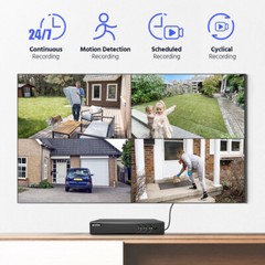 ANNKE 8CH DVR 4PC 2MP EXIR Security Camera System AI Human Detection IP67 H.265+