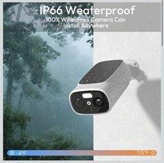 RICHCHO 2.5K Solar WiFi Security Camera Dual Band 5G 2.4G AI Night Vision