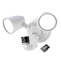 4K Floodlight Security Camera with 2-Way Talk,Siren with Heat & Motion Detection