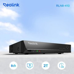 Reolink RLN8-410 8CH NVR PoE Network Video Recorder 2TB HDD Security Camera