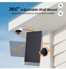 Solar Panel for Security Camera, Battery Kit with Built-in 6000mAh Rechargeable