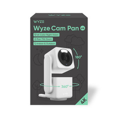 Wyze Cam Pan v4 4K UHD Indoor/Outdoor Plug-In Pan & Tilt Security Camera