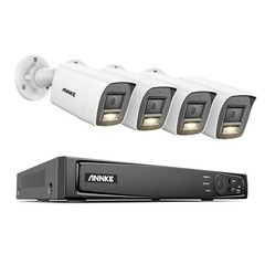 ANNKE 12MP 8CH 16CH NVR Color Night Vision PoE Security Camera System Audio CCTV