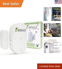 Smart Compact Freezer Alarm – 60 Sec Delay, 4 Volume Levels, 110 dB Alert