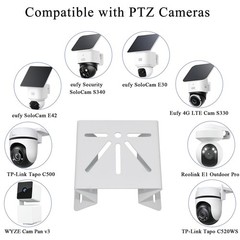 Corner Camera Mount Compatible with eufy SoloCam S340/E30/E42,eufy 4G White