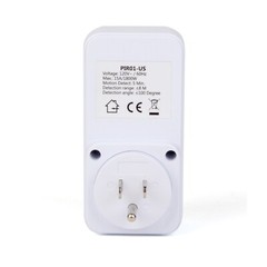 2pk Motion Detection Sensor Power Socket Switch 110V 1800W Security Garage Light