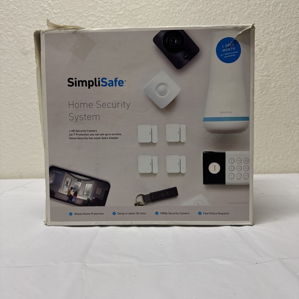 SimpliSafe 10-Piece DIY Home Security Kit with 1080p HD Security Camera HSK 101