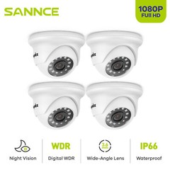 SANNCE 1080P Outdoor Camera IR Day/Night Vision Security System for TVI CCTV DVR