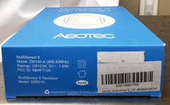 AEOTEC MULTISENSOR 6 Z-WAVE 6-IN-1 SENSOR – MODEL ZW100-A WHITE