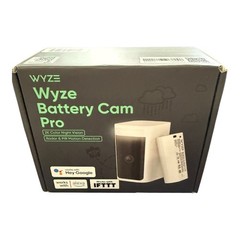 Wyze Battery Cam Pro 2K Color Night Vision Wireless WiFi Spotlight Motion Open N
