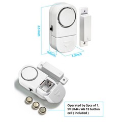 WIRELESS Home Window Door Burglar Security ALARM System Magnetic Sensor Lot
