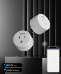 2 Pack Gosund Mini Wifi Smart Plug Works w/ Alexa,Google 2.4GHz Only, No HUB