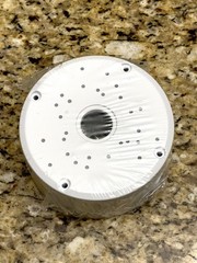 Universal CCTV Plastic Junction Box Mounting Base for Security Camera, White