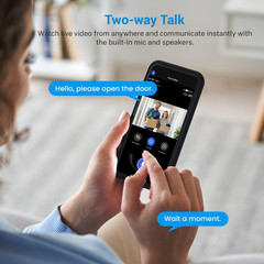 Wireless Wi-Fi Video Doorbell Camera with AI Motion Detection, 2 Way Audio, Nigh