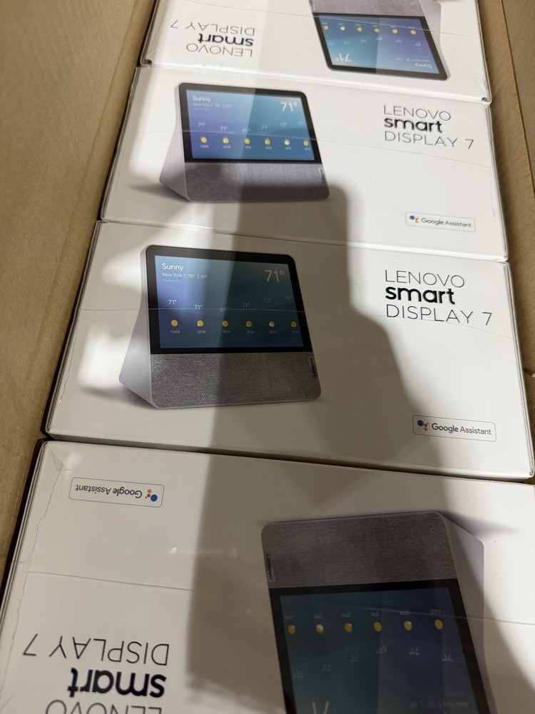 Lenovo Smart Display 7 Google Assistant Gray/White CD-17302F. SEALED.