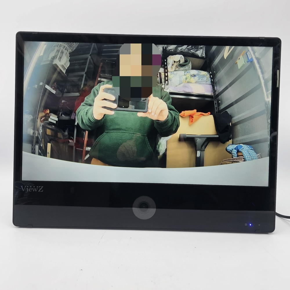 ViewZ VZ-PVM-I2B3N 23″ 1920×1080 IP PVM Based CCTV Monitor w 2MP Camera Black