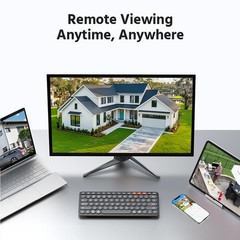 ANNKE 16CH NVR Wireless 4MP Dual Lens Color Security Camera System Two Way Audio