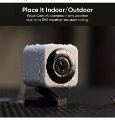 Lot Of 2 Cam v4 Wi-Fi 2.5K QHD Plug-In Smart Security Camera Night Vision A3