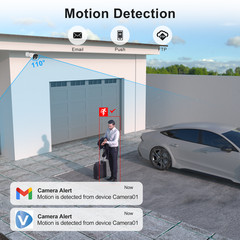 Anpviz 4MP PoE IP Bullet Security Camera Outdoor 24/7 Recording 2.8mm Lens NDAA