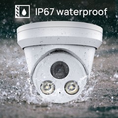 Vikylin 4MP Full color IP Security Camera Built-in Mic Human Vehicle Detection