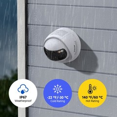 ANNKE 6MP POE Security Camera Dual Lens Outdoor Color Night Two-Way Audio FCD600