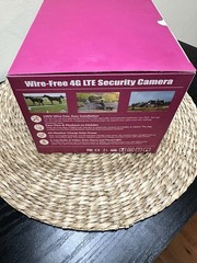 White 4G LTE Cellular Camera No WiFi Solar Powered Security Camera