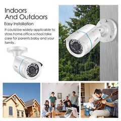 ZOSI 2MP Security Camera 4in1 Bullet Surveillance CCTV Outdoor Night Vision Cam