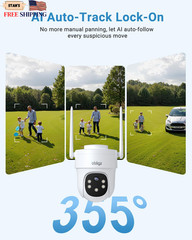Solar Camera Security Outdoor AOV 24/7 Recording Security Cameras Wireless NEW