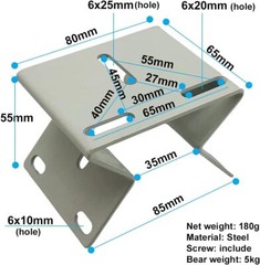 Exterior Outside Wall Corner Mount 3.35 inch x 2.56 x 2.16 inch, White
