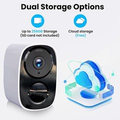 2026 Upgraded 2K Security Cameras Wireless Outdoor, Free Cloud Storage, 1-6 …