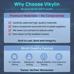 VIKYLIN 8MP 24*7 Color Night Vision IP Camera Built-in MIC Waterproof IP67 WDR